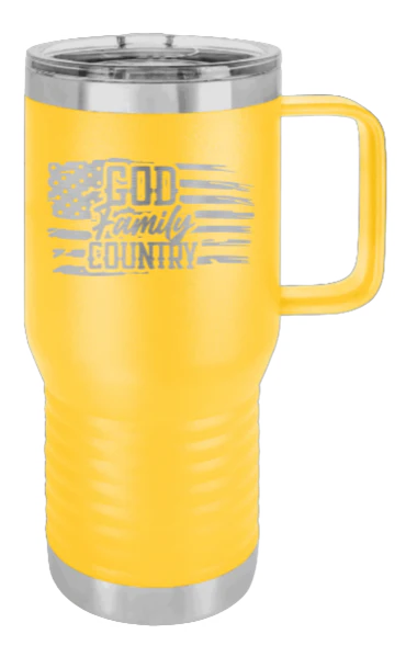 God Family Country - 20oz Mug Laser Engraved - Image 17