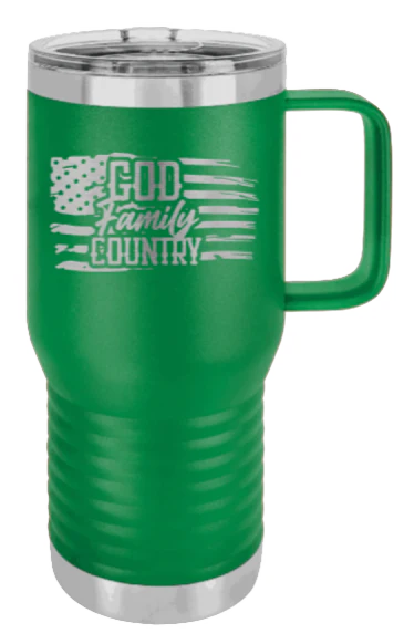 God Family Country - 20oz Mug Laser Engraved - Image 5