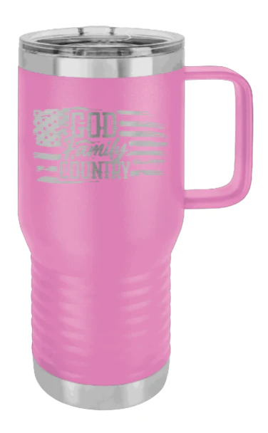 God Family Country - 20oz Mug Laser Engraved - Image 7