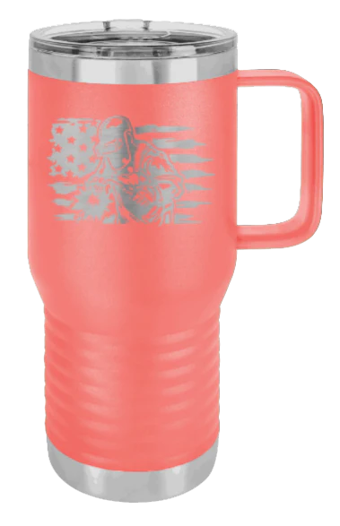 Welder Flag - 20oz Mug Laser Engraved - Image 3