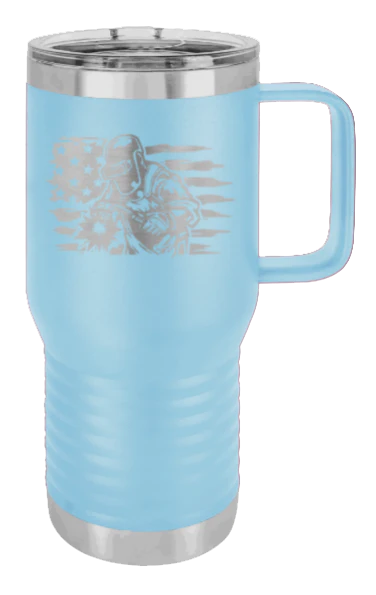 Welder Flag - 20oz Mug Laser Engraved - Image 6