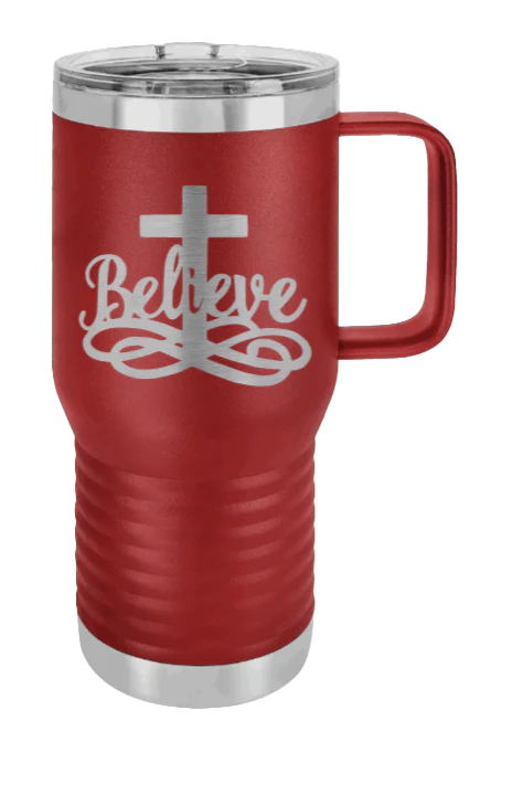 Believe - 20oz Mug Laser Engraved - Image 8