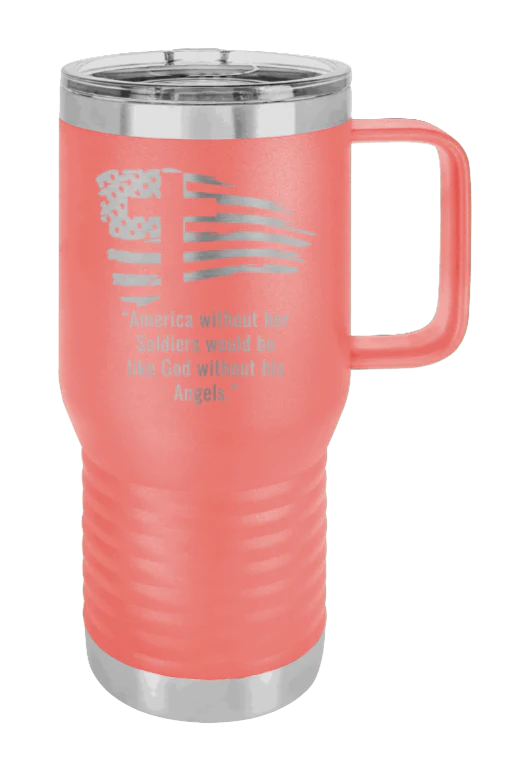 Soldiers and Angels - 20oz Mug Laser Engraved - Image 3