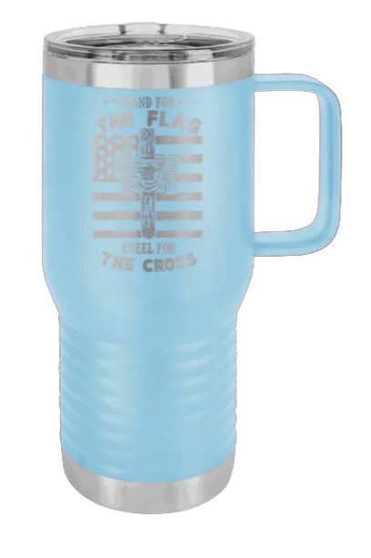Cross Flag 3 - 20oz Mug Laser Engraved - Image 6