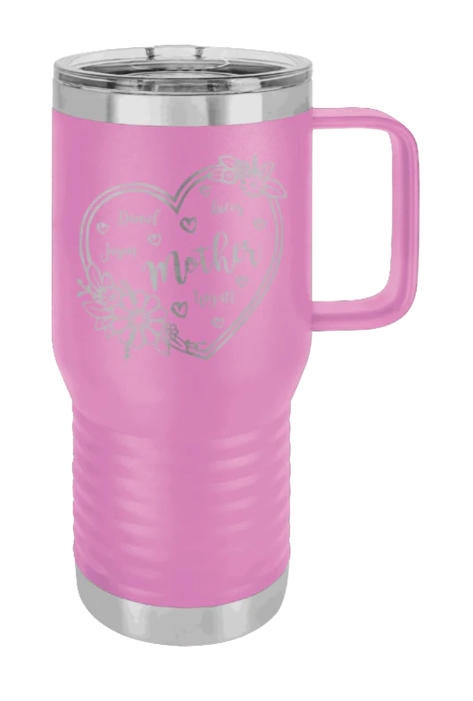 Mother with Names - 20oz Mug Laser Engraved - Image 7