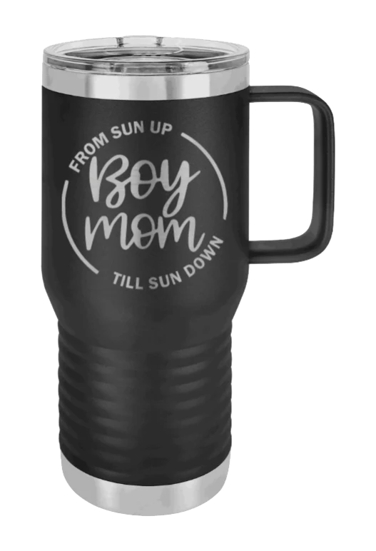 Boy Mom - 20oz Mug Laser Engraved