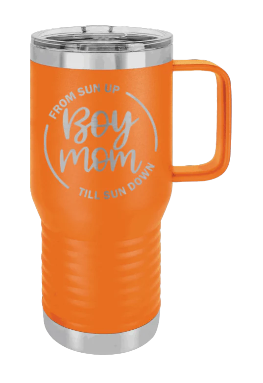Boy Mom - 20oz Mug Laser Engraved - Image 11