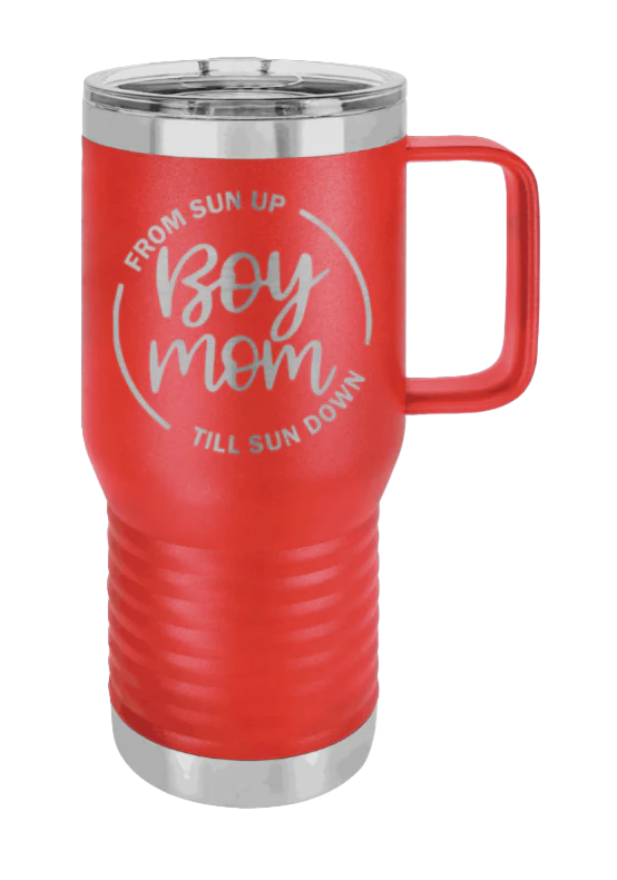 Boy Mom - 20oz Mug Laser Engraved - Image 14