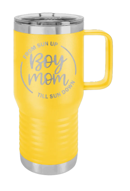 Boy Mom - 20oz Mug Laser Engraved - Image 17
