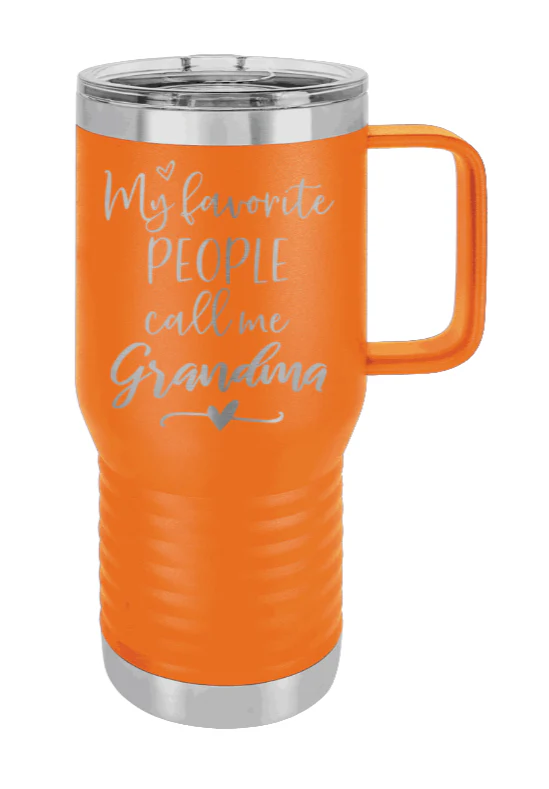My Favorite People Call Me Grandma - 20oz Mug Laser Engraved - Image 11