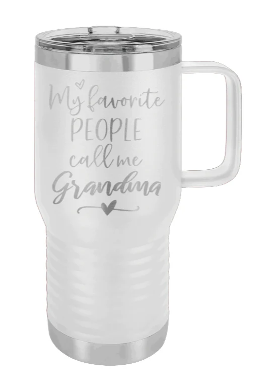 My Favorite People Call Me Grandma - 20oz Mug Laser Engraved - Image 16