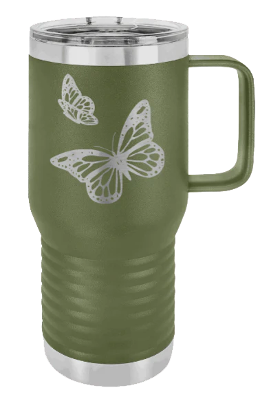 Butterflies - 20oz Mug Laser Engraved - Image 10