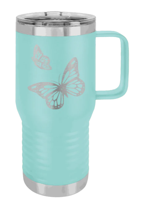 Butterflies - 20oz Mug Laser Engraved - Image 15
