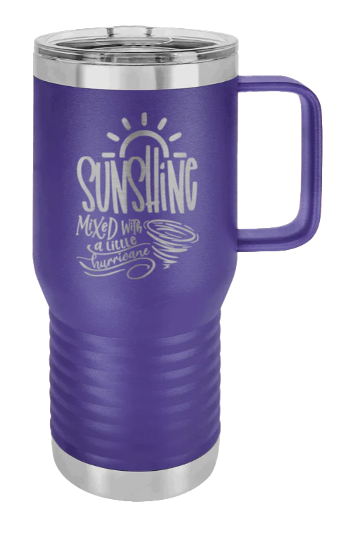Sunshine Mixed With Hurricane - 20oz Mug Laser Engraved - Image 13