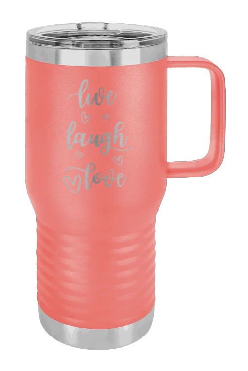 Live Laugh Love - 20oz Mug Laser Engraved - Image 3