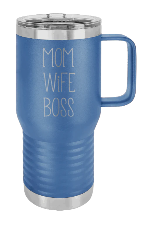 Mom Wife Boss - 20oz Mug Laser Engraved - Image 2