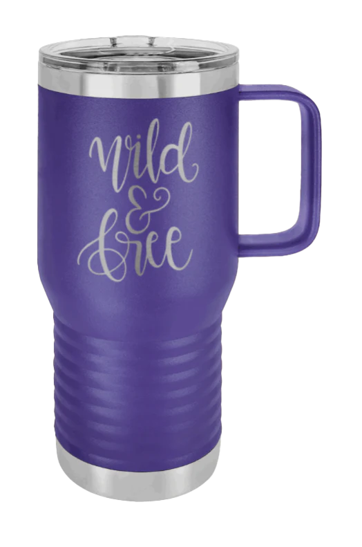 Wild & Free - 20oz Mug Laser Engraved - Image 13