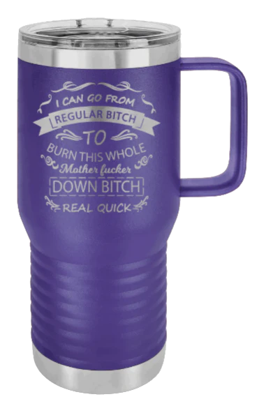 Regular Bitch - 20oz Mug Laser Engraved - Image 13