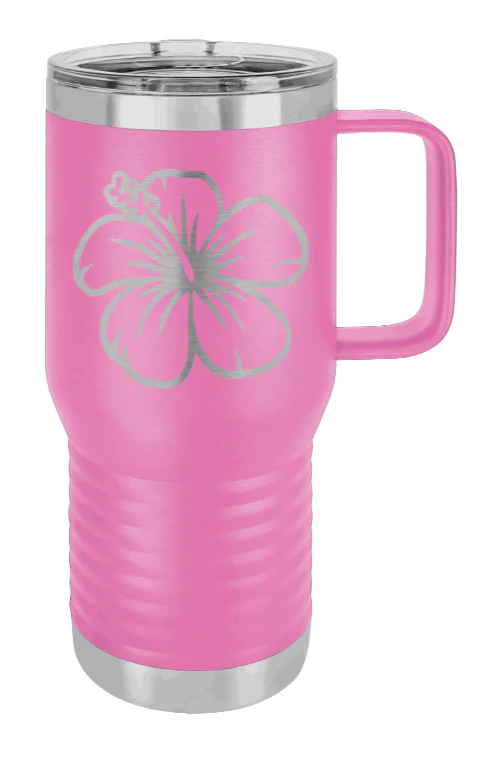 Hibiscus Flower - 20oz Mug Laser Engraved - Image 12