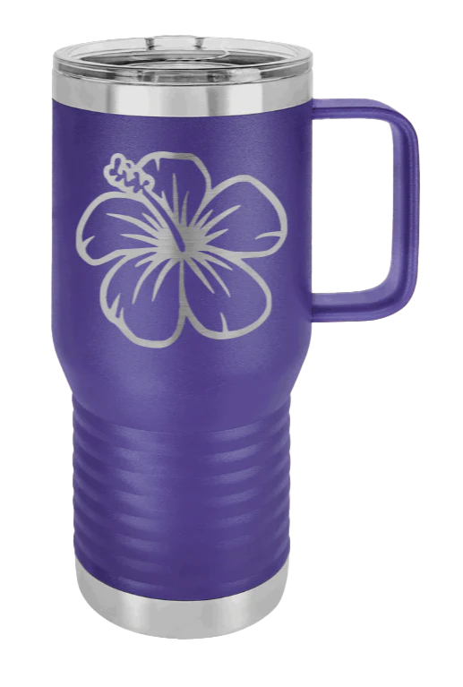 Hibiscus Flower - 20oz Mug Laser Engraved - Image 13