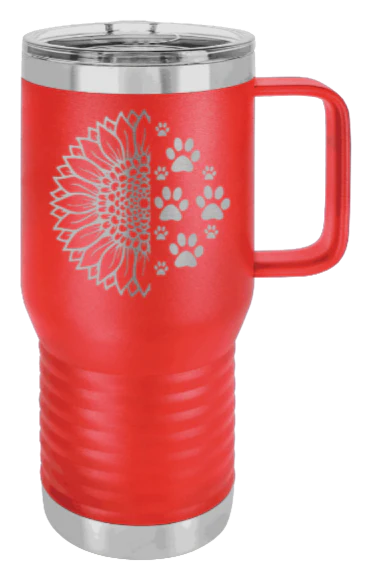 Sunflower Paws - 20oz Mug Laser Engraved - Image 14