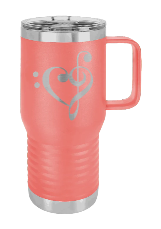 Love Music - 20oz Mug Laser Engraved - Image 3