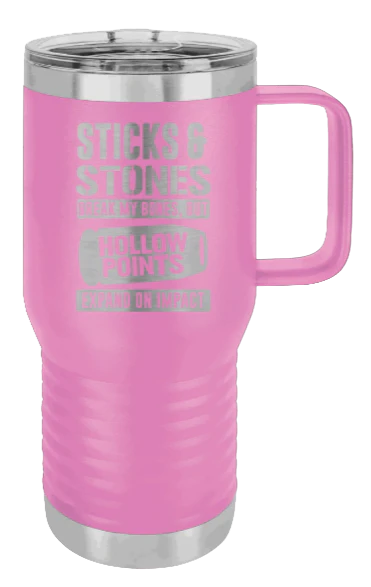 Hollow Points Expand On Impact - 20oz Mug Laser Engraved - Image 7
