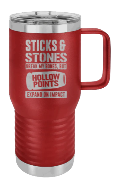 Hollow Points Expand On Impact - 20oz Mug Laser Engraved - Image 8