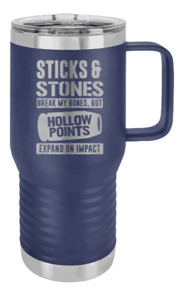 Hollow Points Expand On Impact - 20oz Mug Laser Engraved - Image 9