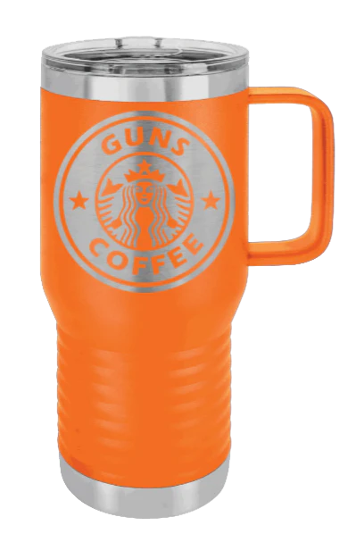 Guns and Coffee - 20oz Mug Laser Engraved - Image 10