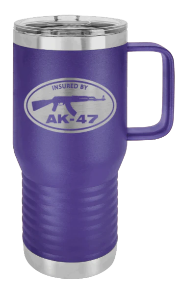 Insured By AK-47 - 20oz Mug Laser Engraved - Image 13
