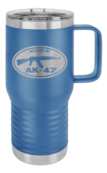 Insured By AK-47 - 20oz Mug Laser Engraved - Image 2