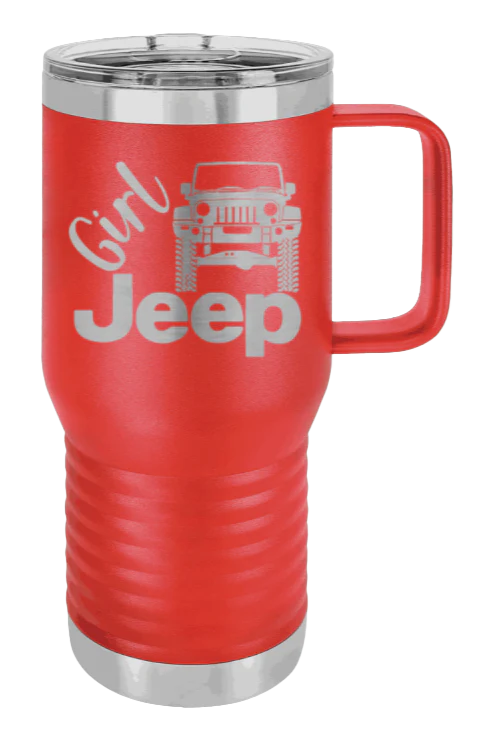 Girl Jeep JK - 20oz Mug Laser Engraved - Image 13