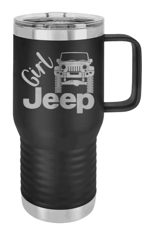 Girl Jeep JK - 20oz Mug Laser Engraved - Image 9