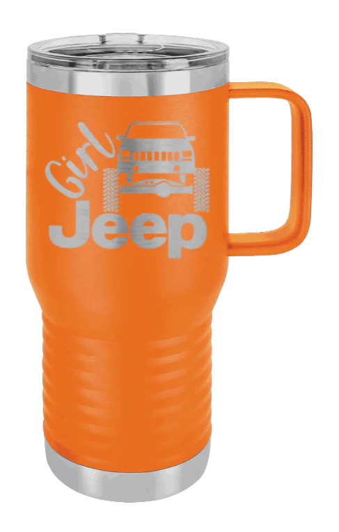 Girl Jeep Cherokee - 20oz Mug Laser Engraved - Image 10