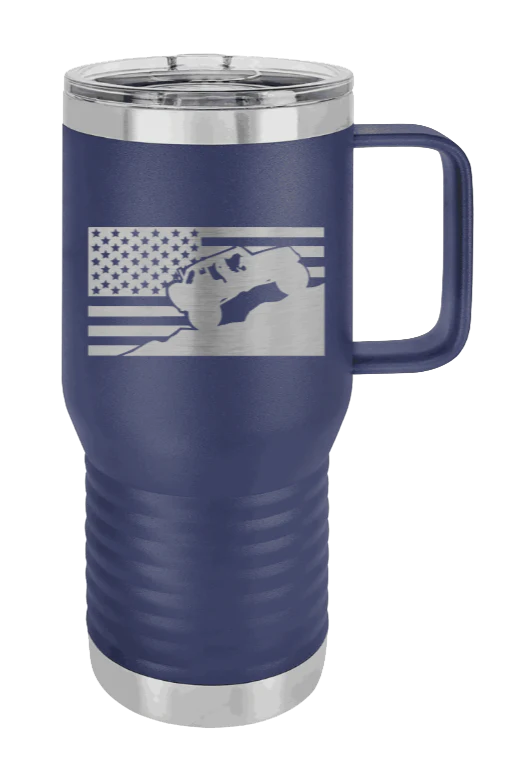 Jeep Flag 2 - 20oz Mug Laser Engraved - Image 8