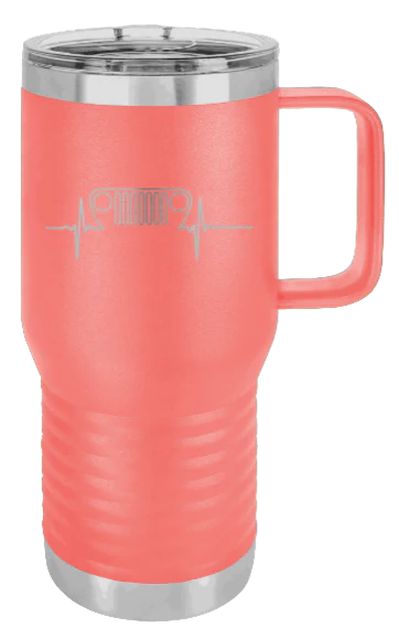 TJ Heartbeat - 20oz Mug Laser Engraved - Image 3