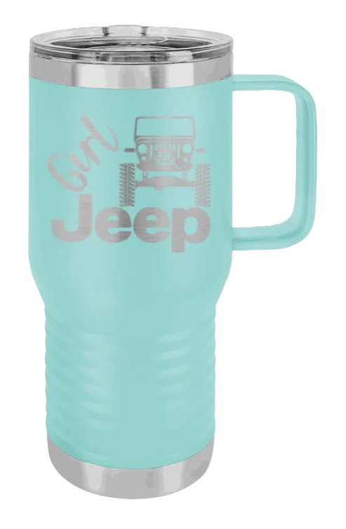 Girl Jeep CJ - 20oz Mug Laser Engraved - Image 14