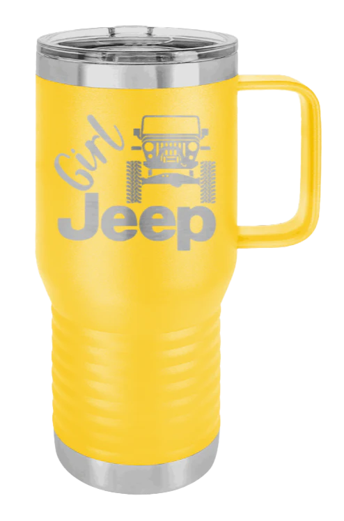 Girl Jeep TJ - 20oz Mug Laser Engraved - Image 16