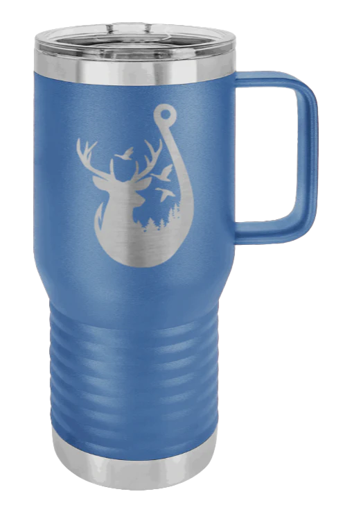 Ducks and Bucks - 20oz Mug Laser Engraved