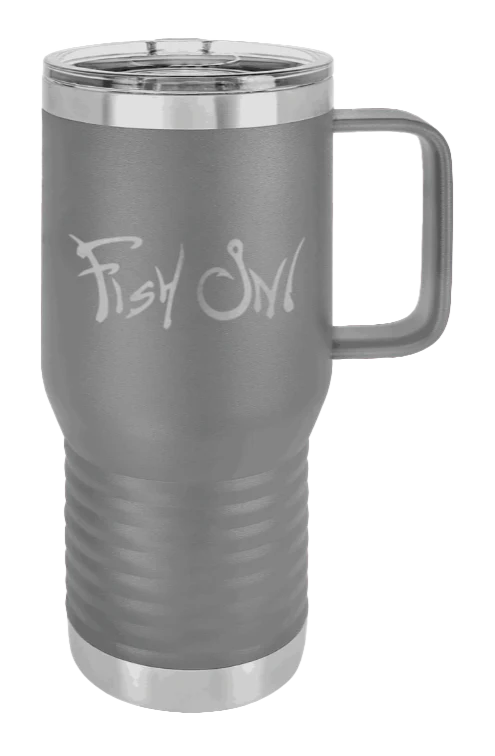 Fish On - 20oz Mug Laser Engraved - Image 3