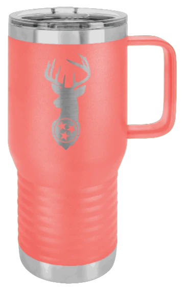 Tristar Deer - 20oz Mug Laser Engraved - Image 3