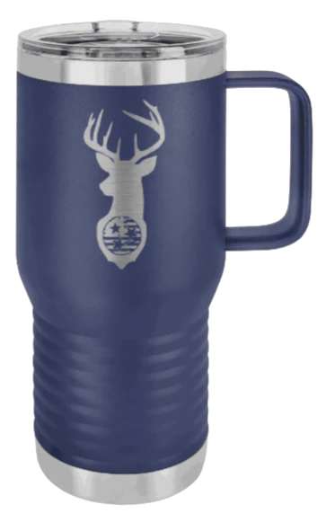 Tristar Flag Deer - 20oz Mug Laser Engraved - Image 9
