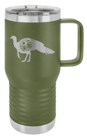 Tristar Flag Turkey - 20oz Mug Laser Engraved - Image 10