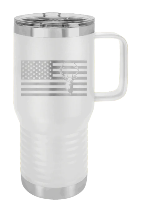 Deer Flag  - 20oz Mug Laser Engraved - Image 15