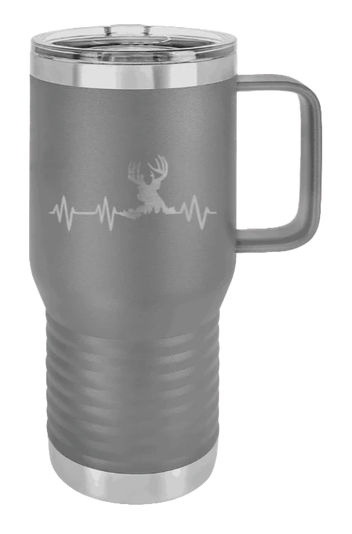 Deer Heartbeat - 20oz Mug Laser Engraved - Image 3