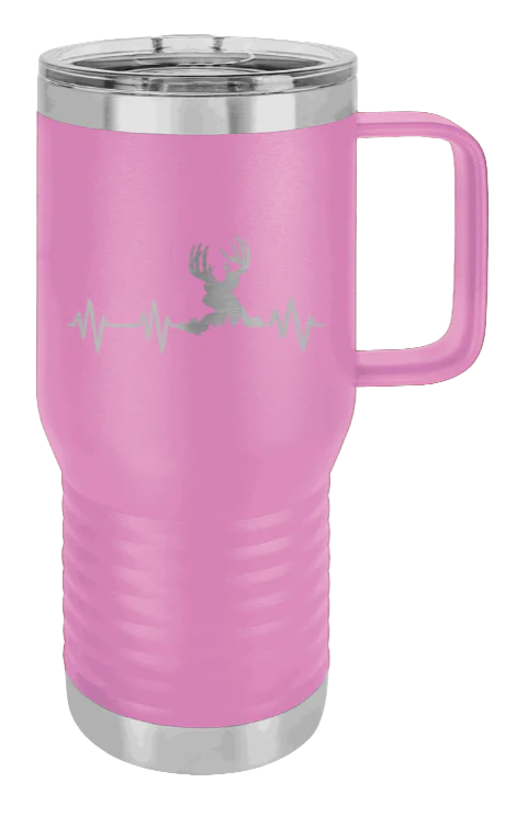 Deer Heartbeat - 20oz Mug Laser Engraved - Image 6