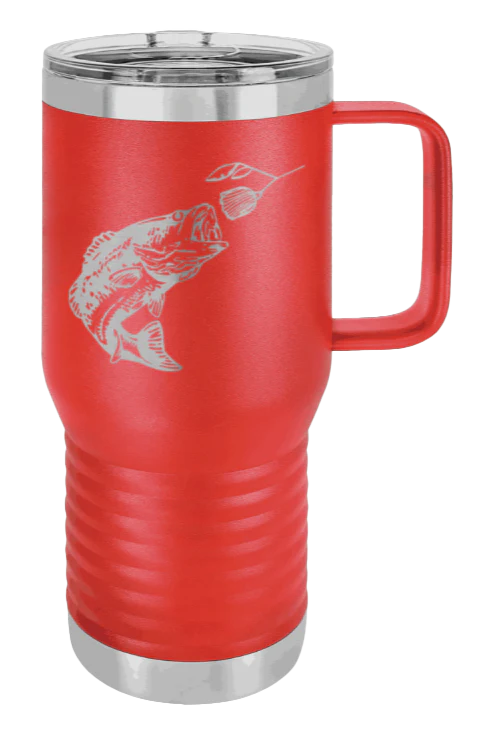 Bass with Spinner Bait - 20oz Mug Laser Engraved - Image 13