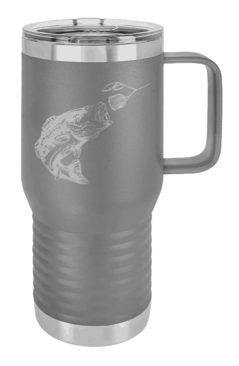 Bass with Spinner Bait - 20oz Mug Laser Engraved - Image 3