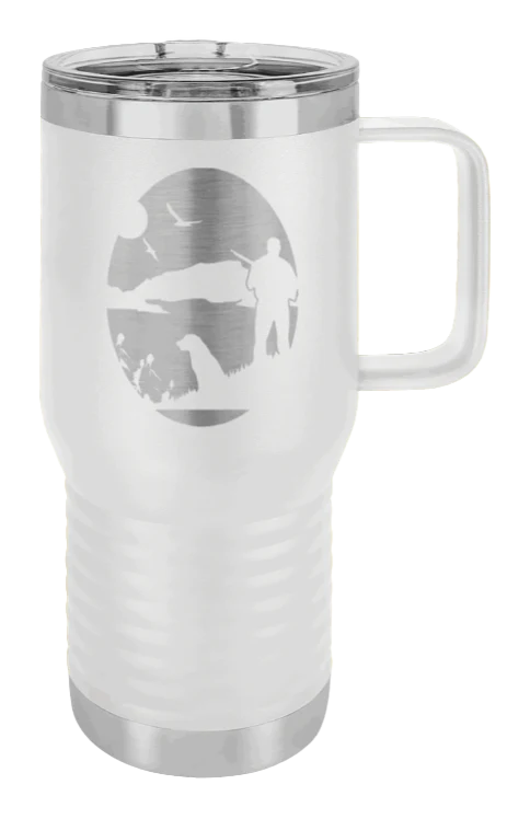 Hunter With Dog - 20oz Mug Laser Engraved - Image 15